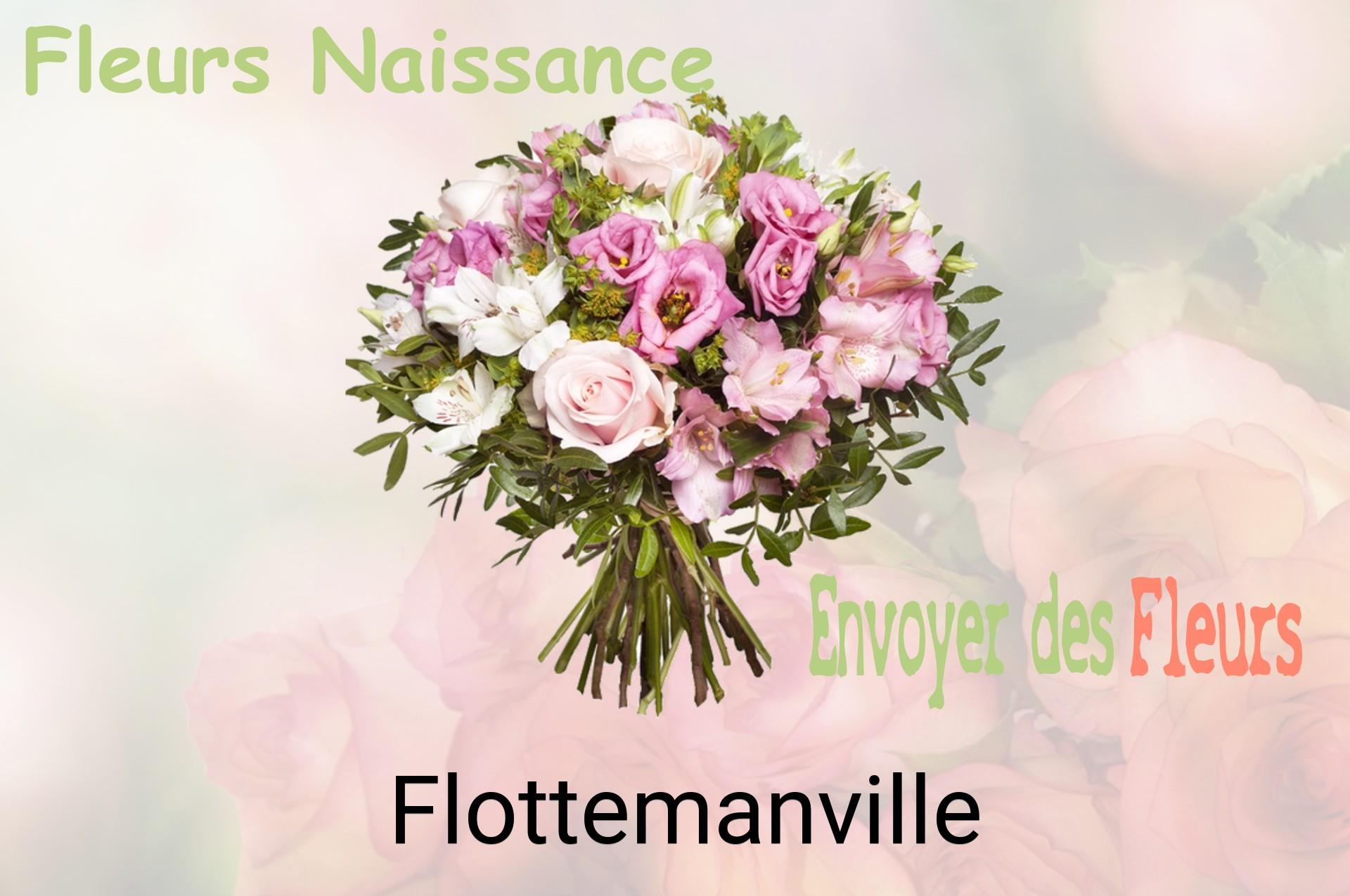 Bouquet de fleurs de naissance livré à Flottemanville